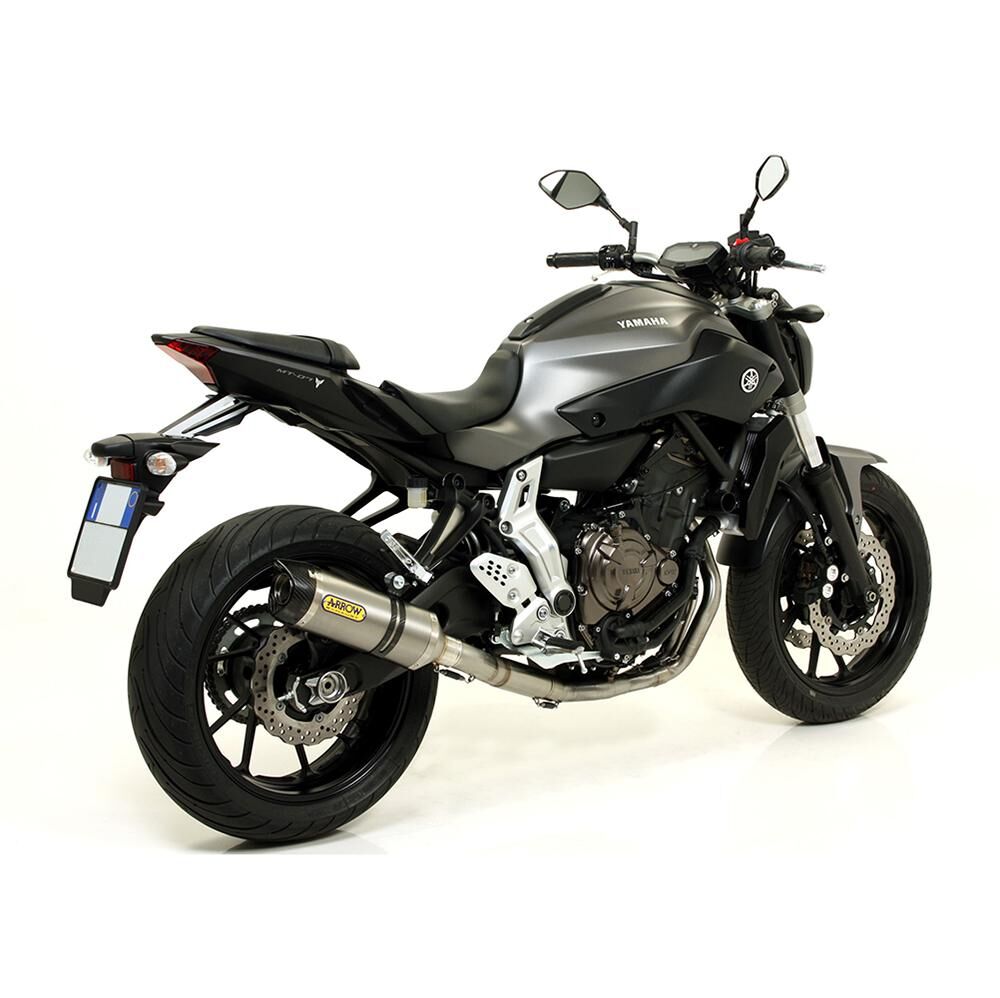 ARROW 71817PK Silencer - THUNDER Titanium with Carbon End Cap YAMAHA MT-07 2014 > 2020