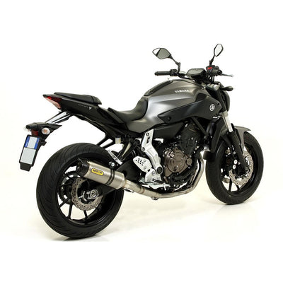 ARROW 71817PK Silencer - THUNDER Titanium with Carbon End Cap YAMAHA MT-07 2014 > 2020