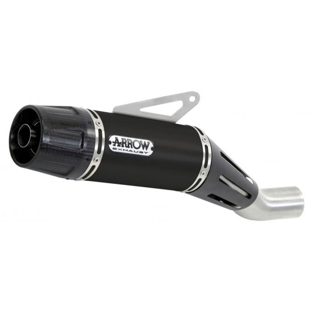 ARROW 71843JRN Silencer - JET RACE Nichrom Dark with Carbon End Cap YAMAHA XSR 700 & TRACER 700