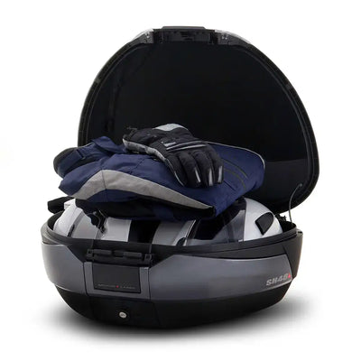 SHAD - SHAD SH48 DARK GREY/BLACK - Shark Leathers