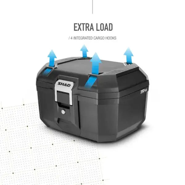 SHAD - SHAD TOP CASE TR46 TERRA BLACK - Shark Leathers