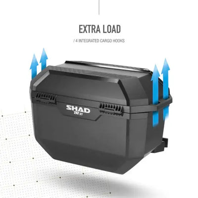 SHAD - SHAD SIDE CASE TR27 TERRA BLACK/ALLOY - Shark Leathers