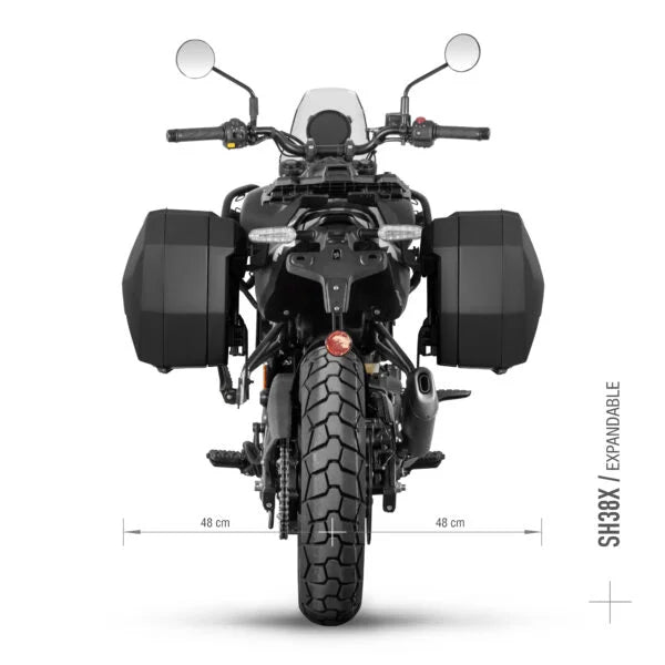 SHAD - SHAD 3P SYSTEM SIDE CASE FITTING KIT ROYAL ENFIELD HIMALAYAN MANA BLACK 450 - Shark Leathers