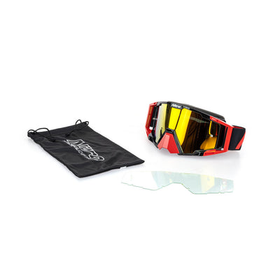 Nitro - NITRO NV-100 MX GOGGLES - RED / BLACK - Shark Leathers