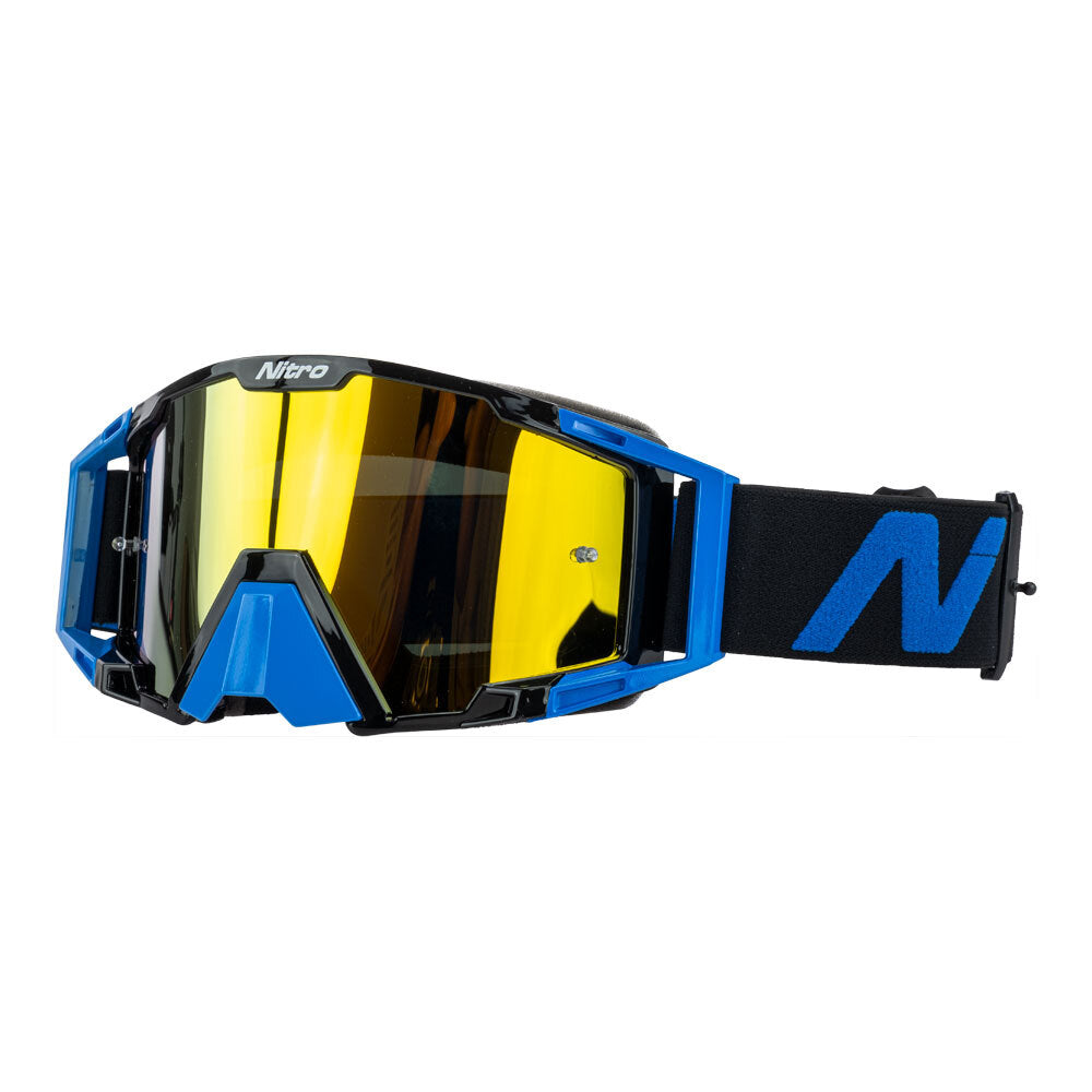 Nitro - NITRO NV-100 MX GOGGLES - BLUE / BLACK - Shark Leathers