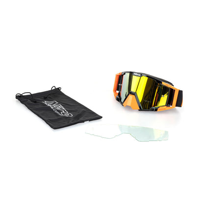 Nitro - NITRO NV-100 MX GOGGLES - ORANGE / BLACK - Shark Leathers