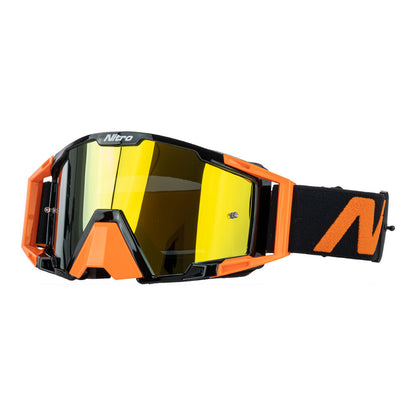 Nitro - NITRO NV-100 MX GOGGLES - ORANGE / BLACK - Shark Leathers