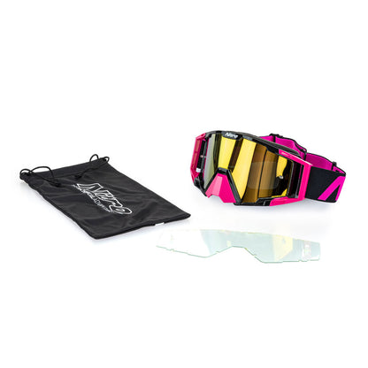 Nitro - NITRO NV-100 MX GOGGLES - PINK / BLACK - Shark Leathers
