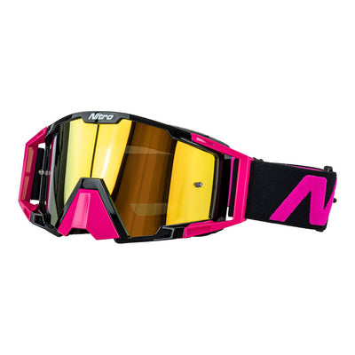 Nitro - NITRO NV-100 MX GOGGLES - PINK / BLACK - Shark Leathers