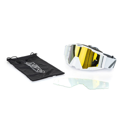 Nitro - NITRO NV-100 MX GOGGLES - WHITE - Shark Leathers