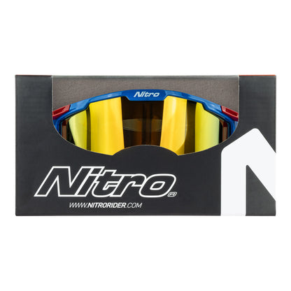 Nitro - NITRO NV-100 MX GOGGLES - BLUE / RED / WHITE - Shark Leathers