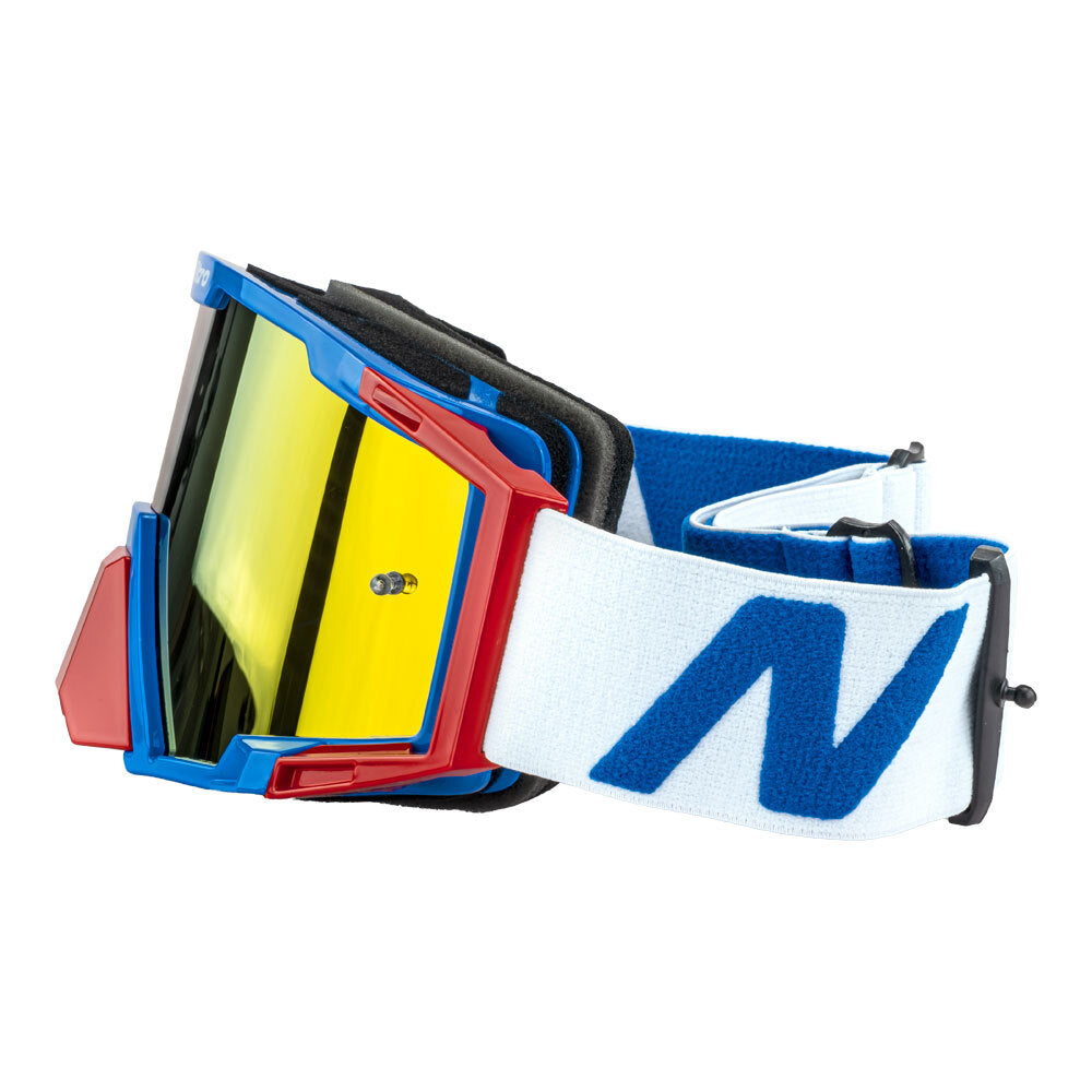 Nitro - NITRO NV-100 MX GOGGLES - BLUE / RED / WHITE - Shark Leathers