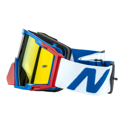 Nitro - NITRO NV-100 MX GOGGLES - BLUE / RED / WHITE - Shark Leathers