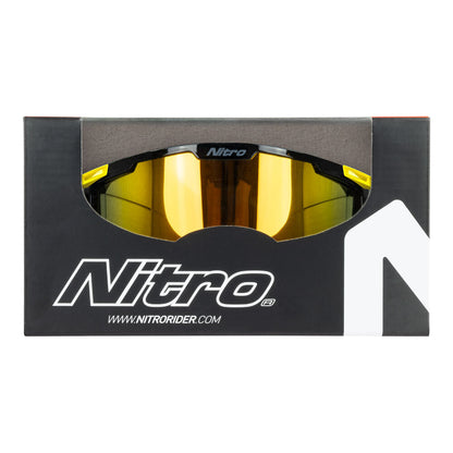Nitro - NITRO NV-100 MX GOGGLES - FLURO YELLOW - Shark Leathers
