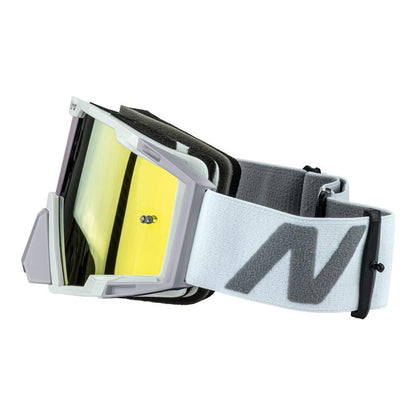 NITRO NV-100 MX GOGGLES - WHITE / SILVER