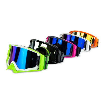 NITRO NV-150 MX GOGGLE WHITE FRAME BLUE LENS