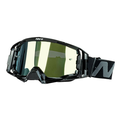 NITRO NV-150 MX GOGGLE WHITE/GREEN FRAME BLUE/GREEN LENS