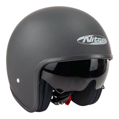 Nitro - NITRO X606V SATIN BLACK - Shark Leathers