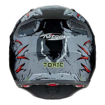 Nitro - NITRO NZ302 TOXIC GREY / RED - Shark Leathers