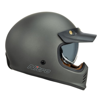 Nitro - NITRO MX502 RETRO MX SATIN GRAPHITE  M - Shark Leathers