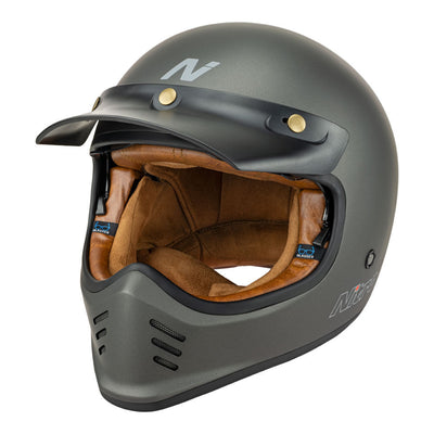 Nitro - NITRO MX502 RETRO MX SATIN GRAPHITE  M - Shark Leathers