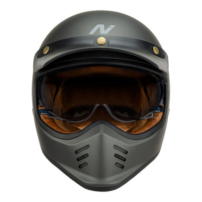 Nitro - NITRO MX502 RETRO MX SATIN GRAPHITE  M - Shark Leathers