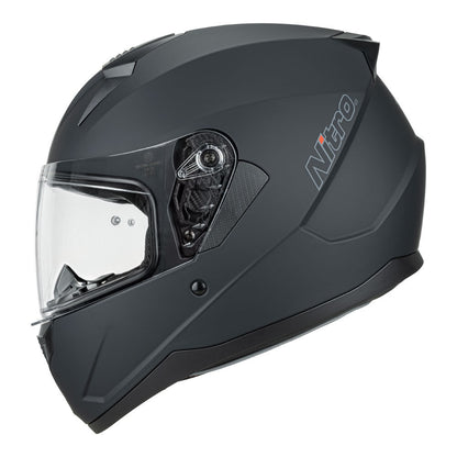 Nitro - NITRO N670 FULL FACE SATIN BLK XS - Shark Leathers