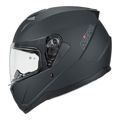 Nitro - NITRO N670 FULL FACE SATIN BLK XL - Shark Leathers