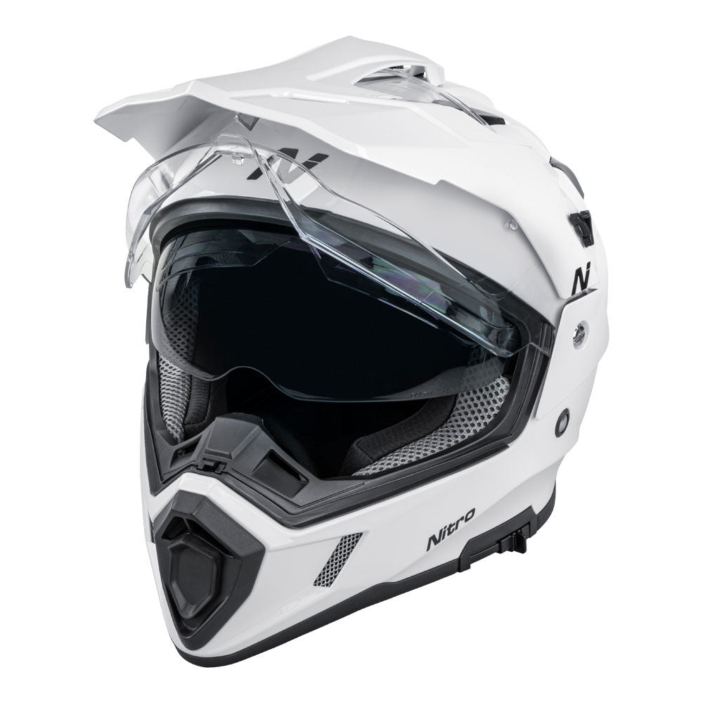 Nitro - NITRO MX780 ADVENTURE GLOSS WHITE - Shark Leathers