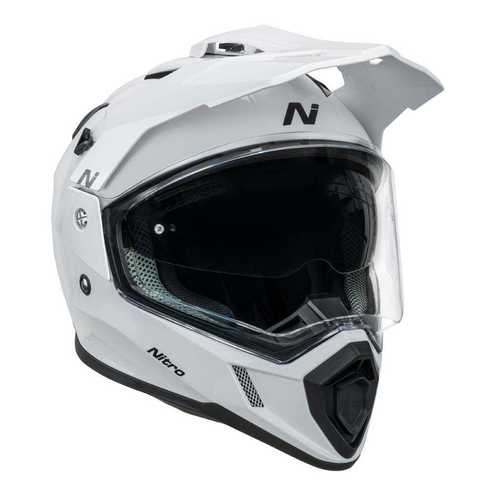 Nitro - NITRO MX780 ADVENTURE GLOSS WHITE - Shark Leathers