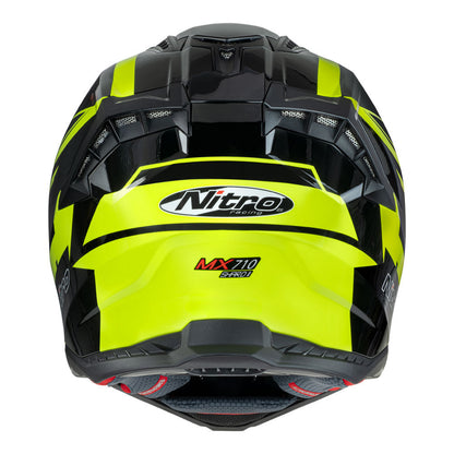 Nitro - NITRO MX710 SHARD II FLURO YELLOW/BLACK  M - Shark Leathers