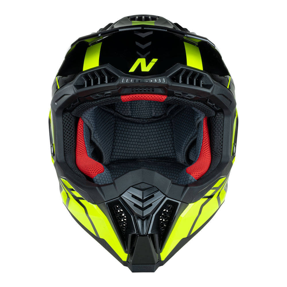 Nitro - NITRO MX710 SHARD II FLURO YELLOW/BLACK  XL - Shark Leathers
