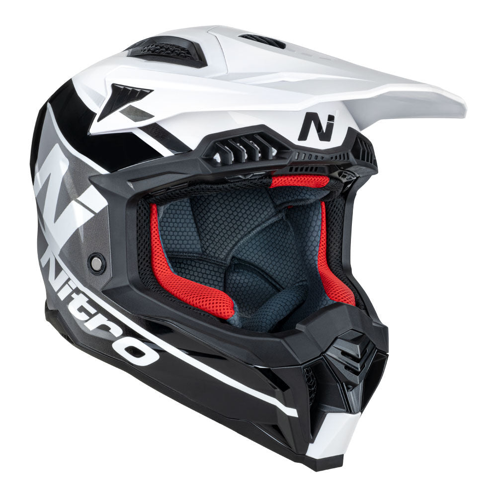Nitro - NITRO MX710 ONYX WHITE/GREY  XL - Shark Leathers