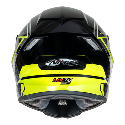 Nitro - NITRO MX710 YOUTH SHARD II FLURO YELLOW/BLACK  YM - Shark Leathers