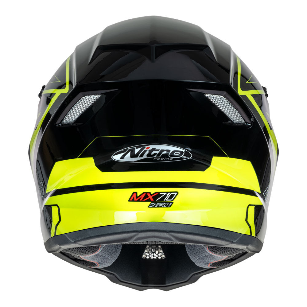 Nitro - NITRO MX710 YOUTH SHARD II FLURO YELLOW/BLACK  YL - Shark Leathers