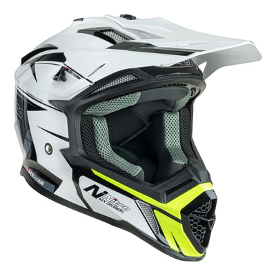 Nitro - NITRO MX760 PODIUM WHITE/GREY/FLURO M - Shark Leathers