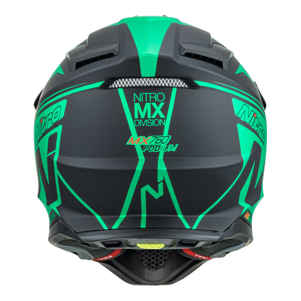 Nitro - NITRO MX760 PODIUM SATIN BLK/TEAL XL - Shark Leathers