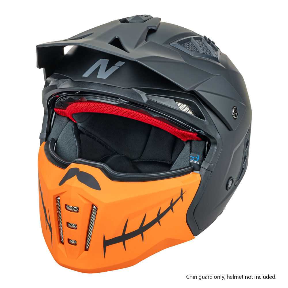 NITRO NZ302 ATTITUDE CHIN MASK HALLOWEEN PUMPKIN