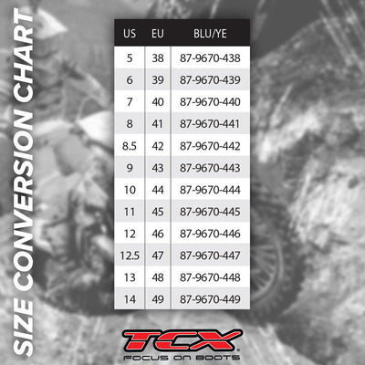 TCX - TCX X-BLAST BLU/YE 48 (8000958111218) - Shark Leathers