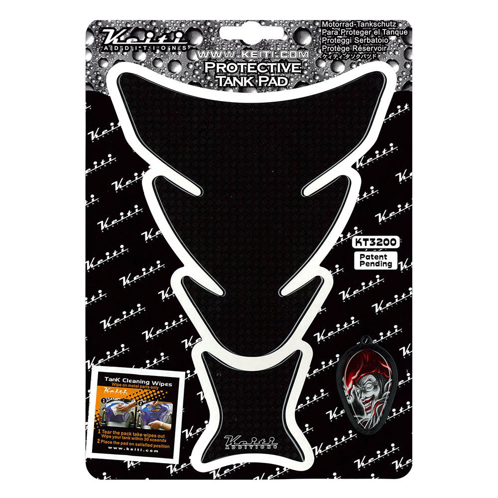 Keiti - KEITI - TANK PAD - CARBON LOOK 2PCE - Shark Leathers