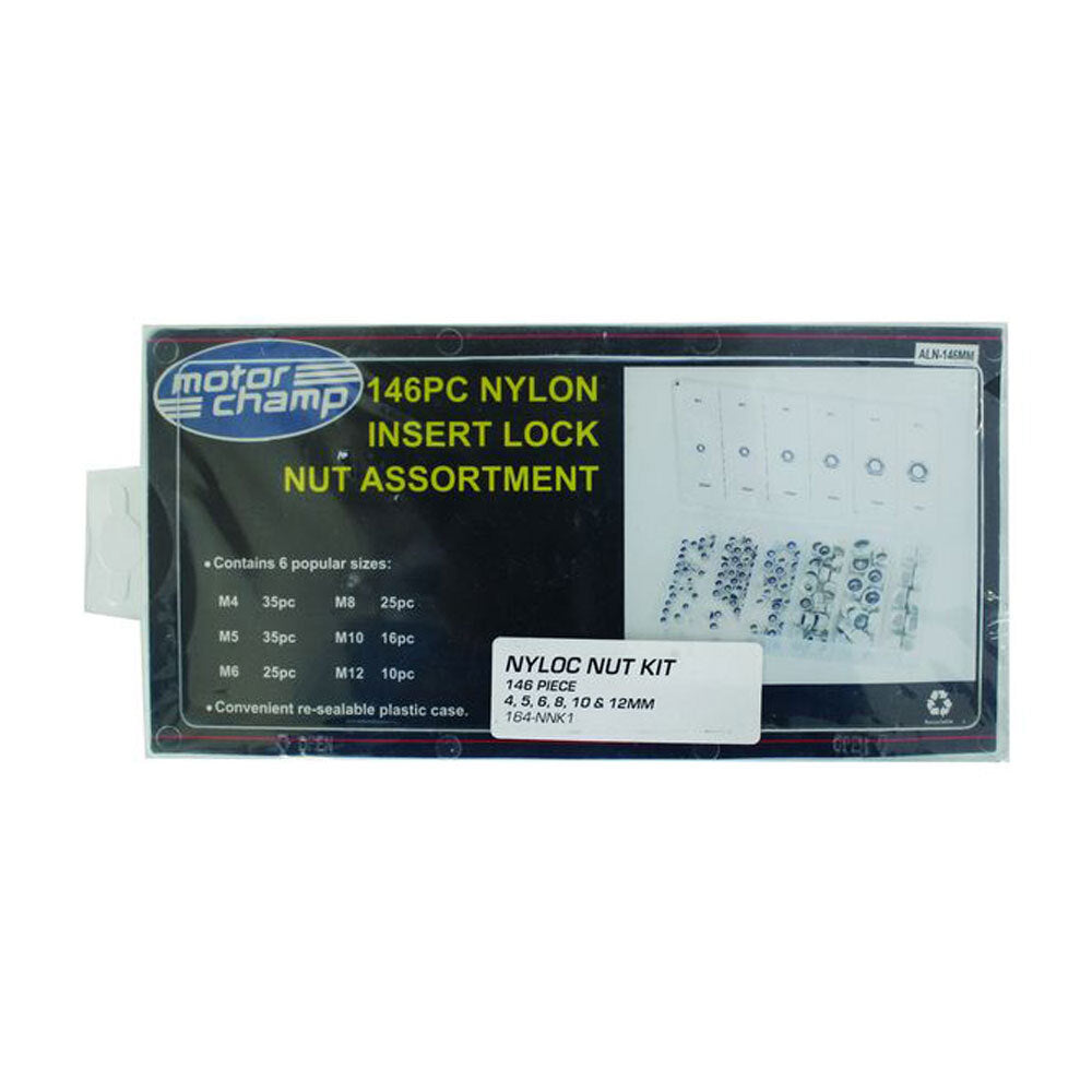 CPR - CPR NYLOC NUT KIT 4/5/6/8/10/12MM 146P (NNK1) - Shark Leathers