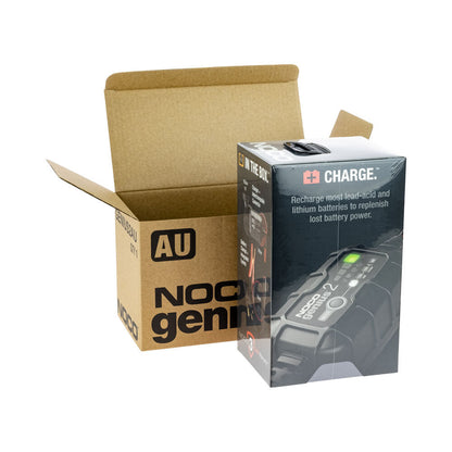 NOCO - NOCO BATTERY CHARGER GENIUS 2 [2AMP]: FOR LA 6 / 12V & LI 12V [EA]   CN6 - Shark Leathers