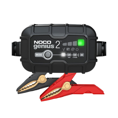 NOCO - NOCO BATTERY CHARGER GENIUS 2 [2AMP]: FOR LA 6 / 12V & LI 12V [EA]   CN6 - Shark Leathers