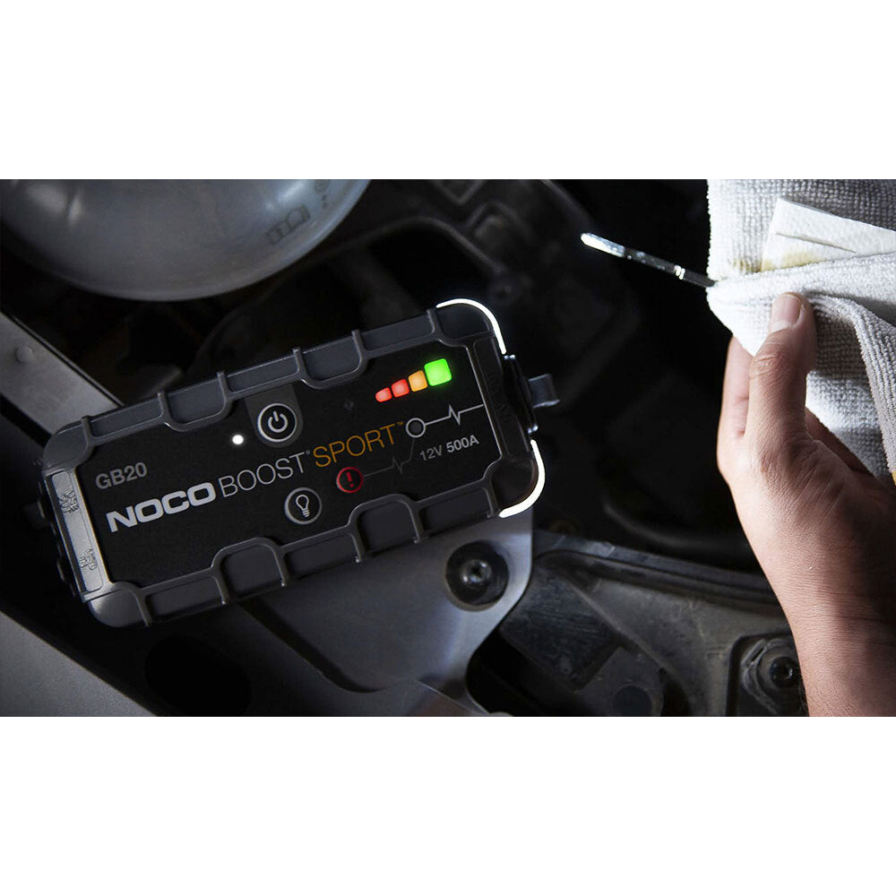 NOCO - NOCO GB20 : BOOST SPORT JUMP STARTER - 12V 500A CTN6 (DG9.2 - UN3480) - Shark Leathers