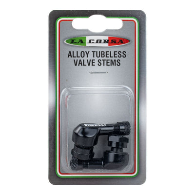 Z- VALVE STEM BLACK T/L PIRELLI 8.3MM (PAIR) La Corsa
