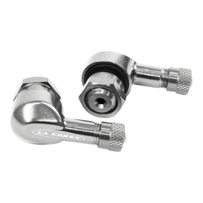 LA CORSA TUBELESS VALVE STEM - SILVER - 11.3MM (PAIR)
