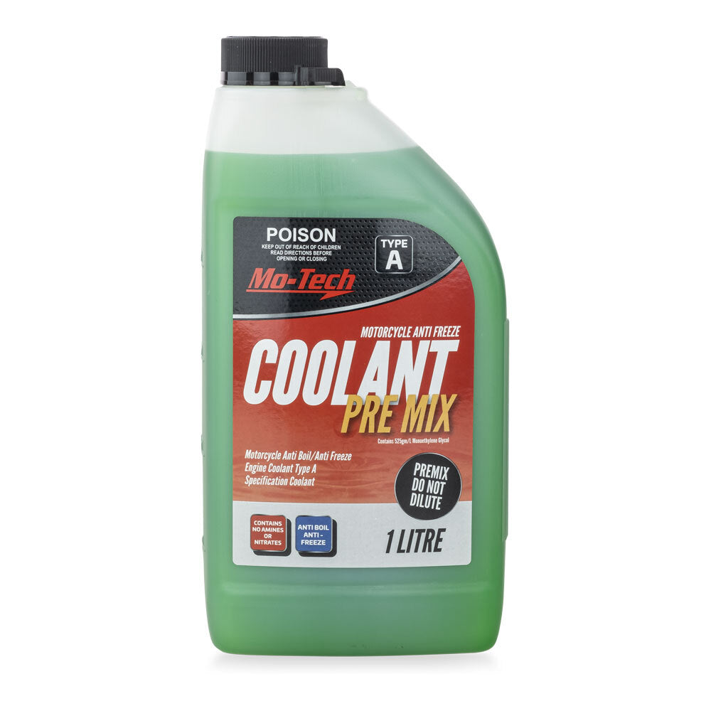 Mo-Tech - MO-TECH PRE MIX COOLANT 1L (READY TO USE)(CTN10) - Shark Leathers