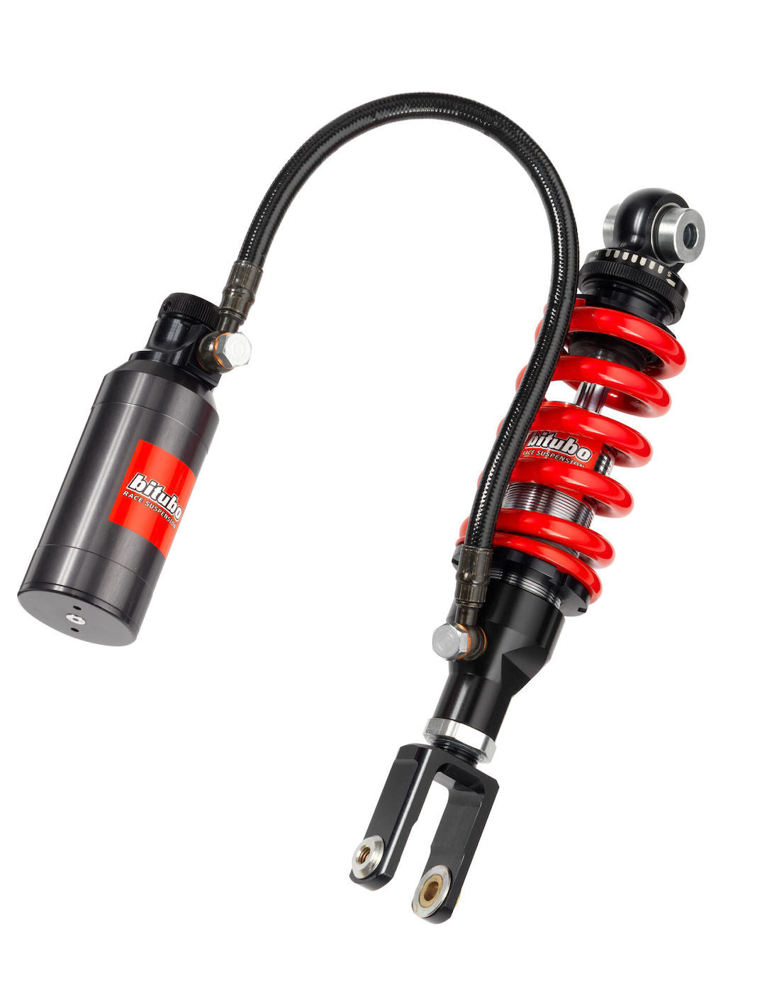 Bitubo WXM11 - Rear Mono Shock - Red Spring [Adjustable: Preload, Rebound, Compression, Length]