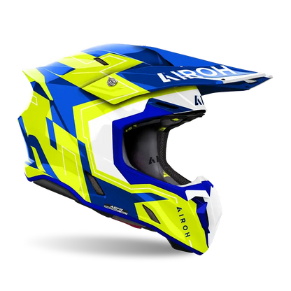 AIROH TWIST 3.0 DIZZY BLUE/YELLOW GLOSS HELMET