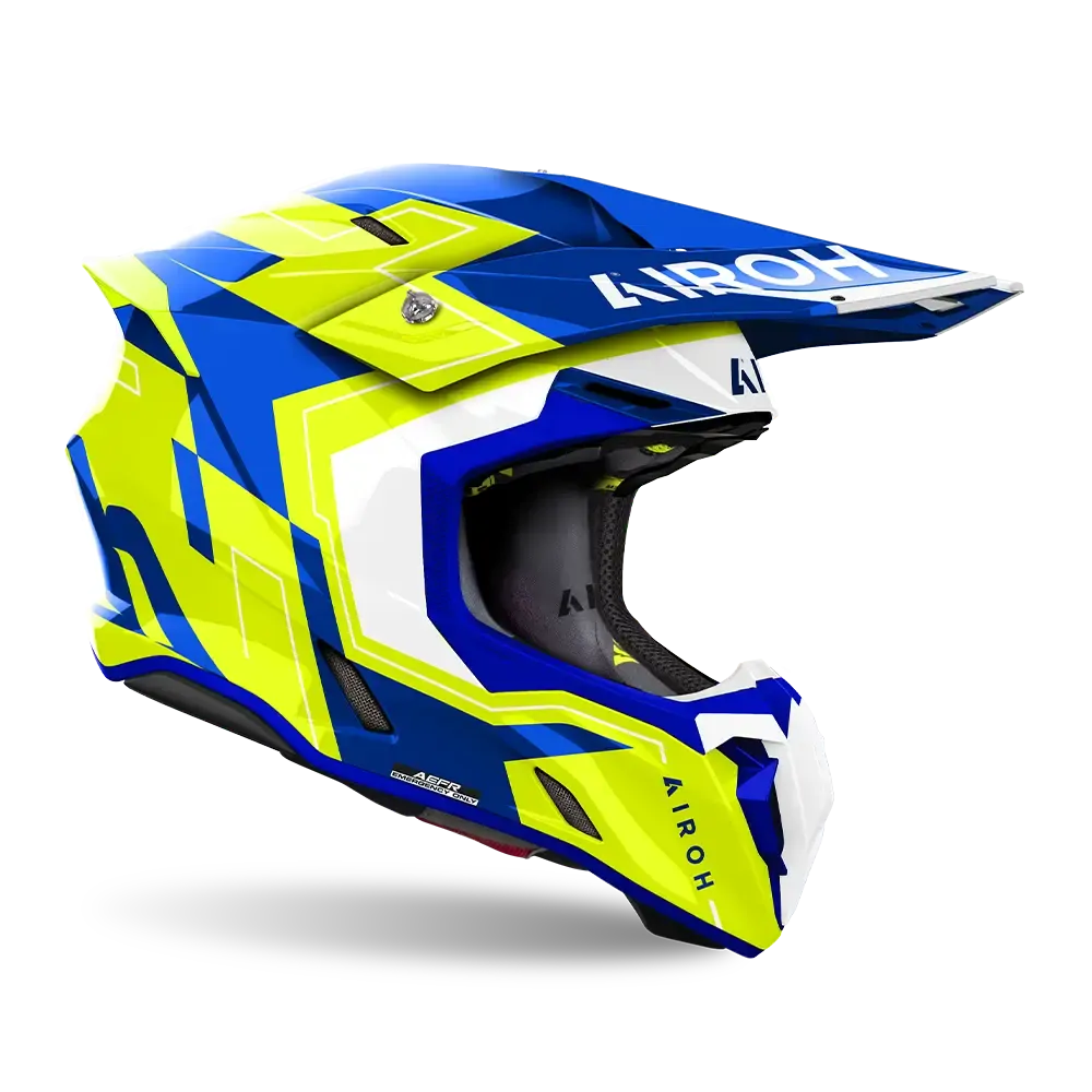 AIROH TWIST 3.0 DIZZY BLUE/YELLOW GLOSS